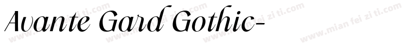 Avante Gard Gothic字体转换